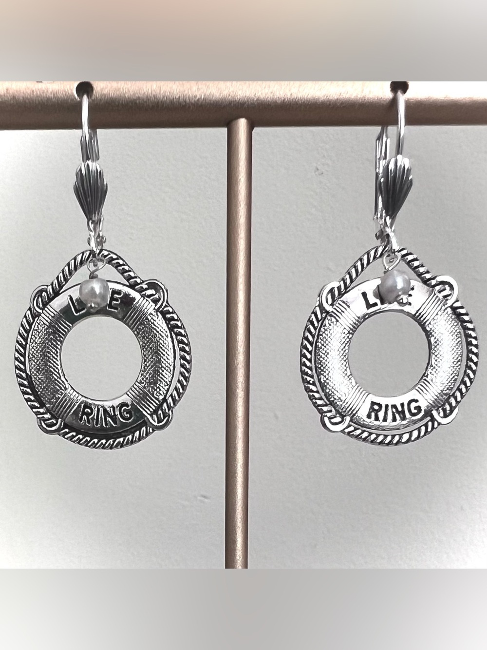 NWT LifeSaver Drop Earrings - Picture 2 of 2